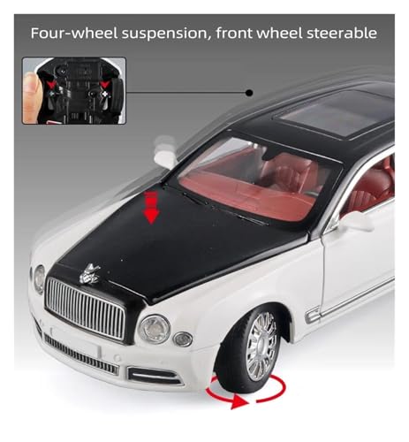JXYAQTSOF 1:24 für Maßstab Bentley Mulsanne Legierung Modell Auto Sammlung Fahrzeug Hause Dekoration(Style 3) von JXYAQTSOF
