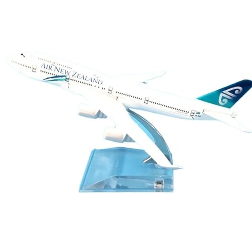 Maßstab 1:400 Für Air New Zealand Boeing 747 Flugzeugmodell, Druckguss-Metallmodellflugzeug Mit Ständer(B747) von JXYAQTSOF