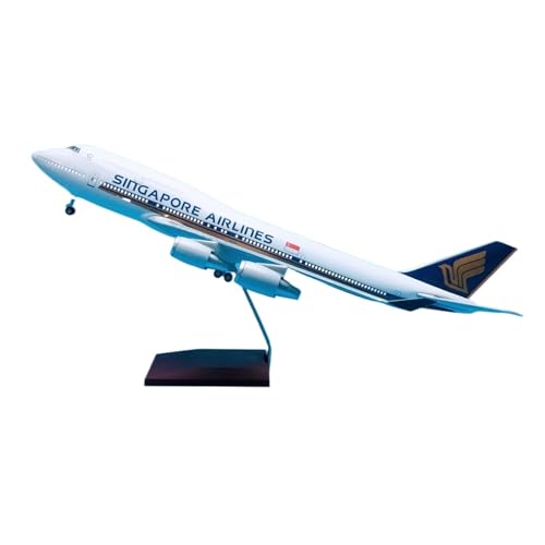 Miniatur Flugzeug Modell Aus Metall 1:150 Flugzeug Mit Rädern Und LED-Leuchten Für Boeing B747-400 Singapore Airlines Flugzeugmodell 47 cm Miniatur Flugzeug Modell Aus Metall 1:150 Flugzeug Mit Rädern Und LED-Leuchten Für Boeing B747-400 Singapore Airlines Flugzeugmodell 47 cm von JXYAQTSOF