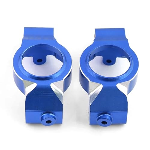 2 Stück Aluminiumlegierung Front Caster Block C-Hubs, for 1/5 for Traxxas for X-Maxx for Xmaxx 6S 8S RC for Monster Truck Upgrade-Teile (Color : Blue) von JYARZ