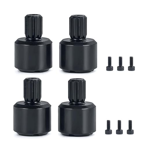 4Pcs Harden Steel Metal Drive Cup Diff Cup 7754X for 1/5, for Traxxas for X-Maxx 8S RC Auto Upgrades Teile Zubehör von JYARZ