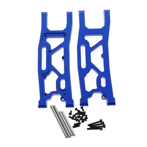 Aluminium-Hinterradaufhängungsarm 9533 9534, 1/8 for Traxxas for Sledge 95076-4 RC Car Upgrades Teile Zubehör (Color : Blue) von JYARZ