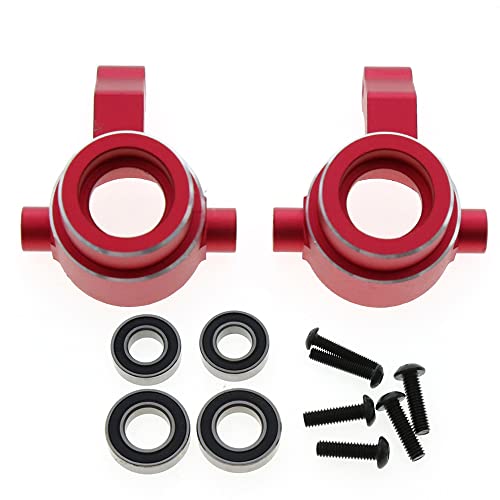 Aluminium-Vorderradnabenträger + C-Nabe + Hinterradnabenträger, for Traxxas 1/8 4WD for Sledge for Monster 95076-4 (Color : 36) von JYARZ