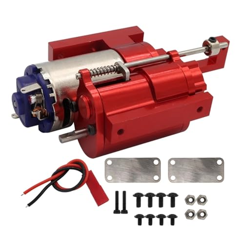 JYARZ Drei-Generation-Vollmetall-2-Gang-Getriebe, for WPL B14 B24 C14 C24 MN D90 MN99S RC-Autoteile (Color : Red) von JYARZ