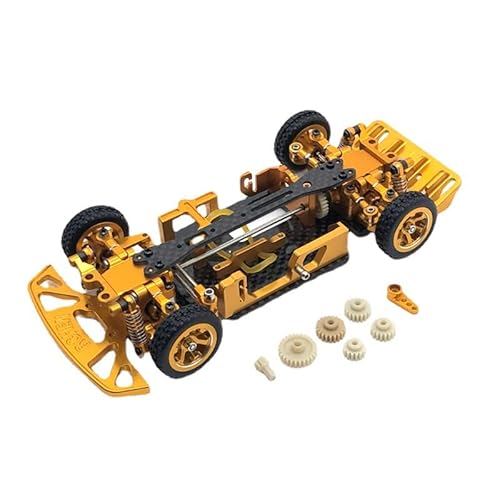 JYARZ Metall-Chassis-Rahmen-Set, for Wltoys 284131 K969 K979 K989 K999 P929 P939 1/28 RC Car Upgrade Parts Zubehör (Color : Yellow) von JYARZ