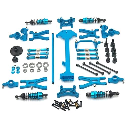 JYARZ for Wltoys A949 A959 A969 A979 K929 1/18 RC Auto Metall-Upgrade-Teile-Kit, Antriebswellen-Schwingarm-Modifikationszubehör (Color : Blue) von JYARZ