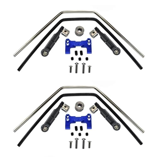 Stabilisator-Set aus Metall vorne und hinten, for 1/8 for Traxxas for Sledge RC-Auto-Upgrade-Teile, Ersatzteile, Zubehör (Color : Blue) von JYARZ