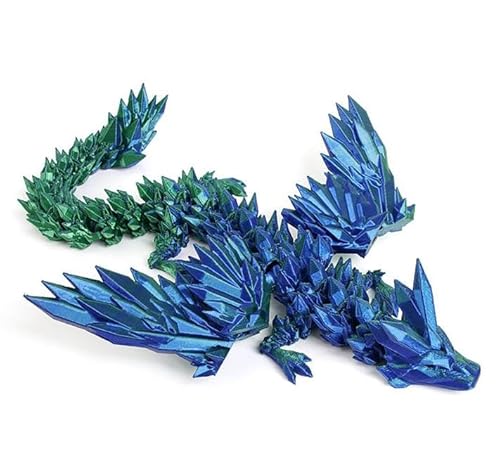 JYB Hopefuture 3D Gedruckter Drachemit Drachenei - Dinosaurier Spielzeug Geheimnisvolles Kristall Drache, Kreative Spielzeug und Deko (Fliegender Drache) von JYB Hopefuture