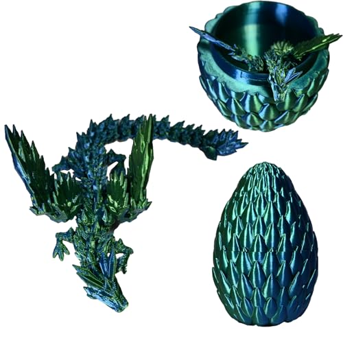 JYB Hopefuture 3D Gedruckter Drachemit Drachenei - Dinosaurier Spielzeug Geheimnisvolles Kristall Drache, Kreative Spielzeug und Deko (Tyrannosaurus Rex) von JYB Hopefuture