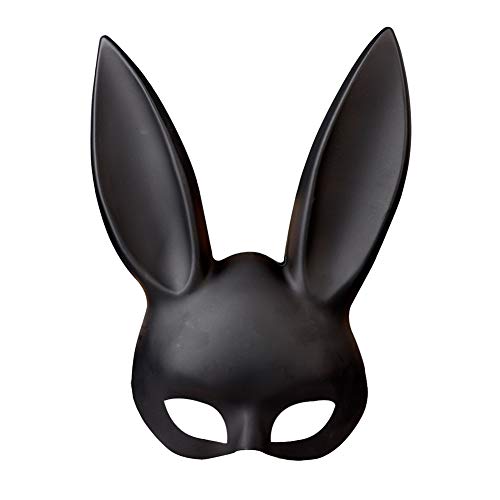 JYCRA Hasenmaske, schwarze Maskenmaske, Hasen-Augenmaske mit Ohren, Hasen-Maske für Halloween, Party, Cosplay, Verkleidung, Requisiten Ball, Ostern, Karneval JYCRA Hasenmaske, schwarze Maskenmaske, Hasen-Augenmaske mit Ohren, Hasen-Maske für Halloween, Party, Cosplay, Verkleidung, Requisiten Ball, Ostern, Karneval von JYCRA