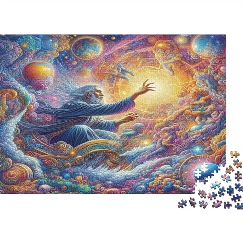 1000-teiliges Puzzle, Fantasy-Gott-Puzzles für Erwachsene, Holzpuzzle, Lernspiel für Erwachsene und Kinder, 1000 Teile (75 x 50 cm) von JYJLRJ
