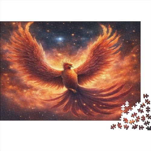 1000-teiliges Puzzle, Phoenix-Puzzles für Erwachsene, Holzpuzzle, Lernspiel für Erwachsene und Kinder, 1000 Teile (75 x 50 cm) von JYJLRJ