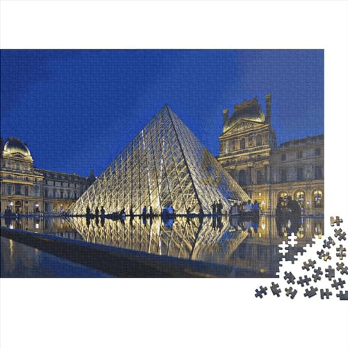 1000-teiliges rechteckiges Puzzle für Erwachsene, Pariser Stadtlandschaft, kreative Puzzle-Herausforderung, Spielzeugpuzzle, 1000 Teile (75 x 50 cm) von JYJLRJ