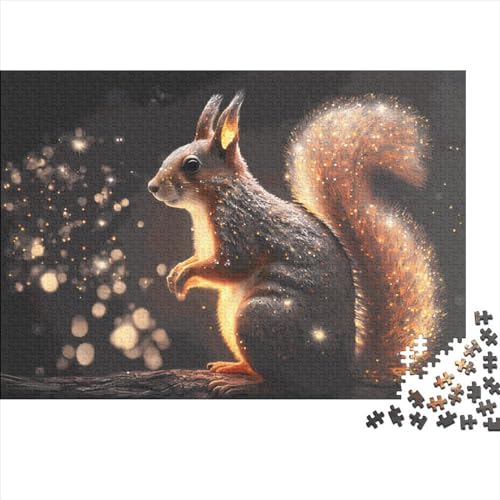 1000-teiliges rechteckiges Puzzle für Erwachsene, Tier-Eichhörnchen, kreatives Puzzle-Herausforderungsspielzeug, 1000 Teile (75 x 50 cm) von JYJLRJ