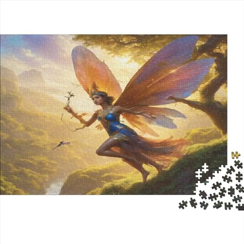 500-teiliges rechteckiges Puzzle für Erwachsene, Engel, kreative Puzzle-Herausforderung, Spielzeugpuzzle, 500 Teile (52 x 38 cm) von JYJLRJ
