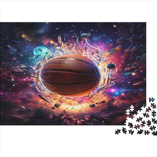 Basketball-Puzzle, 500 Teile, kreatives rechteckiges großes Familienpuzzlespiel, Kunstwerk für Erwachsene, 500 Teile (52 x 38 cm) von JYJLRJ