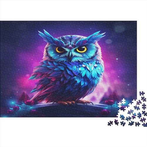 Blue Owl Gifts 1000-teiliges Puzzle für Erwachsene – Holzpuzzles – Entspannungspuzzlespiele – Denksport-Puzzle 1000 Teile (75 x 50 cm) von JYJLRJ