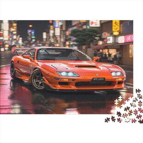 Bunte Supercars-Puzzles, 1000 Teile, für Erwachsene, Puzzle, Lernspiele, 1000 Teile (75 x 50 cm) von JYJLRJ