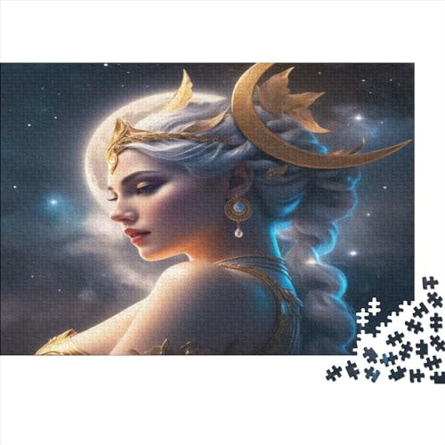 Cosmic Goddess Gifts 300-teiliges Puzzle für Erwachsene – Holzpuzzles – Entspannungspuzzlespiele – Denksport-Puzzle 300 Teile (40 x 28 cm) von JYJLRJ