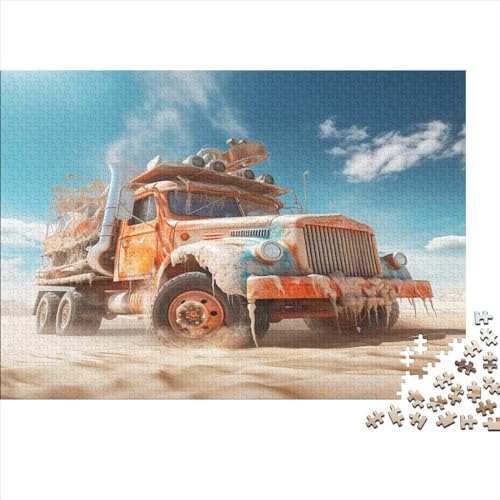 Fahrzeug-LKW-Puzzle, 1000 Teile, für Erwachsene, Puzzle, Lernspiele, 1000 Teile (75 x 50 cm) von JYJLRJ