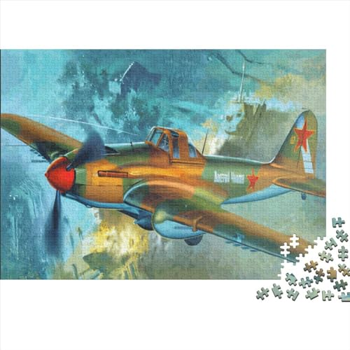 Militärkämpfer-Puzzle, 1000 Teile, für Erwachsene, Puzzle, Lernspiele, 1000 Teile (75 x 50 cm) von JYJLRJ