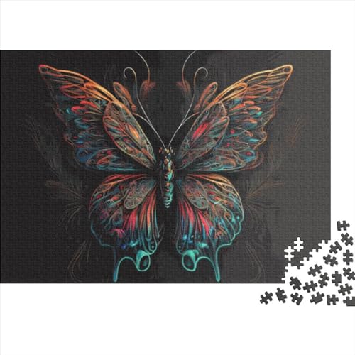 Puzzle 1000 Teile für Erwachsene, Schmetterlingsnacht, Puzzle für Erwachsene, 1000 Teile (75 x 50 cm) von JYJLRJ