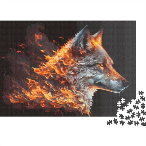 Puzzle 1000 Teile für Erwachsene Tierwolf Puzzles für Erwachsene 1000 Teile (75x50cm) von JYJLRJ