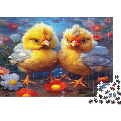 Puzzle mit Hühnerjungen, 1000 Teile, für Erwachsene, Puzzle, Lernspiele, 1000 Teile (75 x 50 cm) von JYJLRJ