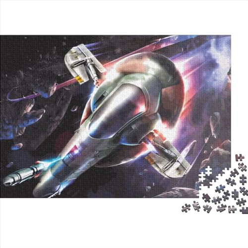 Starship-Puzzles, 500 Teile, kreatives rechteckiges großes Familienpuzzlespiel, Kunstwerk für Erwachsene, 500 Teile (52 x 38 cm) von JYJLRJ