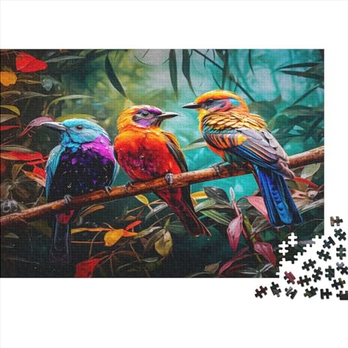 Vogel-Regenwald-Puzzle, 1000 Teile, für Erwachsene, Puzzle, Lernspiele, 1000 Teile (75 x 50 cm) von JYJLRJ