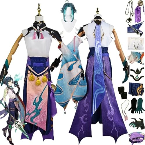 JYMTYCWG Genshin Impact Costume Luxurious Cosplay Clothing Halloween Dress Carnival Clothing Fancy Dress Party Costumes Anime Role Play Outfit For Fans von JYMTYCWG