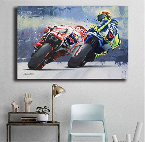 JYSHC 1000 Teile des Puzzlespielzeugs Montagebild Valentino Rossi (Valentino Rossi) Motorradarbeiten Erwachsene Kinderspiele Lernspielzeug Kd88Hz von JYSHC