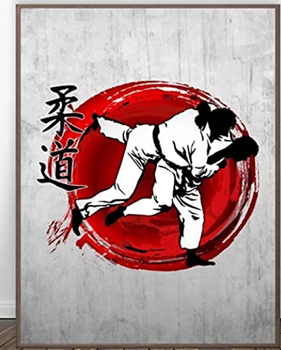 JYSHC Puzzle 1000 Teile Kanji Judo Holzmontage Erwachsenes Kind Spiel Pädagogisches Geschenk Gt417Cx von JYSHC