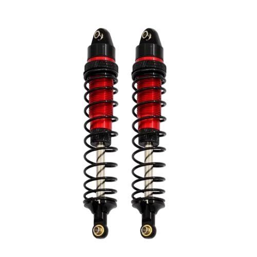 JYYTERD Kompatibel Mit Arrma Für SENTON Für Granite Für Typhon Für Rock 1/10 RC Car Upgrade-Teile Metall Vorne Und Hinten Stoßdämpfer Dämpfer RC Stoßdämpfer(Red,Front) von JYYTERD