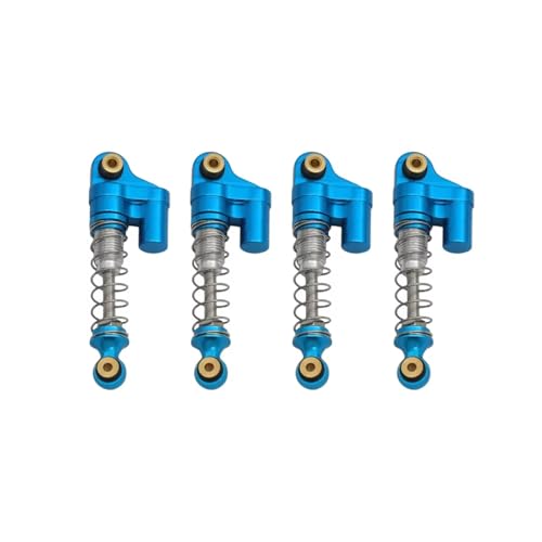 Kompatibel Mit Axial Für SCX24 90081 1/24 RC Auto 4 Stücke 32 MM Stoßdämpfer Aluminium Dämpfer Upgrade RC Stoßdämpfer(Blue) von JYYTERD
