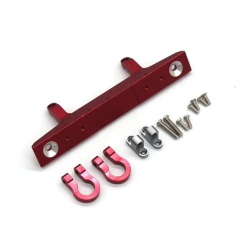 JYYTERD Kompatibel Mit FCX24 1/24 RC-Fernbedienung, Upgrade-Modifikation, Ersatzzubehör, Teile, Metall-Frontstoßstange RC-Stoßstange(Red) von JYYTERD
