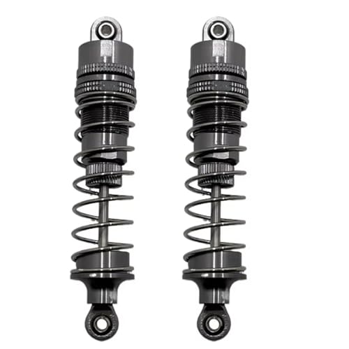 JYYTERD Kompatibel Mit HB R1001 R1002 R1003 1/10 RC Autoteilen Metall Vorne Und Hinten Hydraulische Stoßdämpfer RC Stoßdämpfer(Black) von JYYTERD