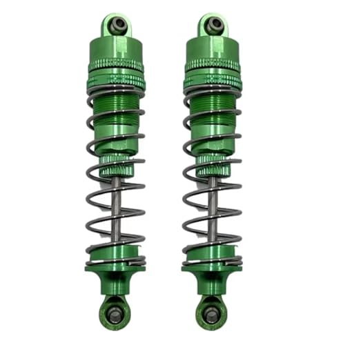 JYYTERD Kompatibel Mit HB R1001 R1002 R1003 1/10 RC Autoteilen Metall Vorne Und Hinten Hydraulische Stoßdämpfer RC Stoßdämpfer(Green) von hjuink