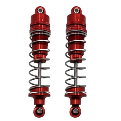 JYYTERD Kompatibel Mit HB R1001 R1002 R1003 1/10 RC Autoteilen Metall Vorne Und Hinten Hydraulische Stoßdämpfer RC Stoßdämpfer(Red) von hjuink