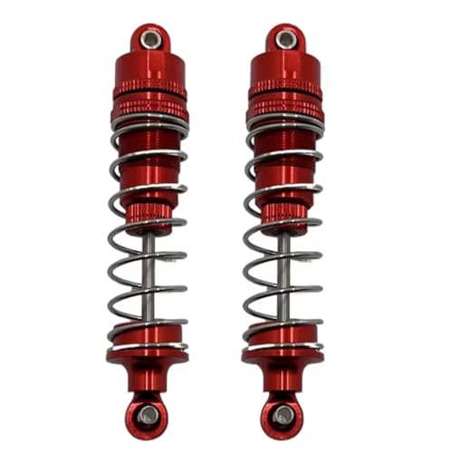 JYYTERD Kompatibel Mit HB R1001 R1002 R1003 1/10 RC Autoteilen Metall Vorne Und Hinten Hydraulische Stoßdämpfer RC Stoßdämpfer(Red) von hjuink