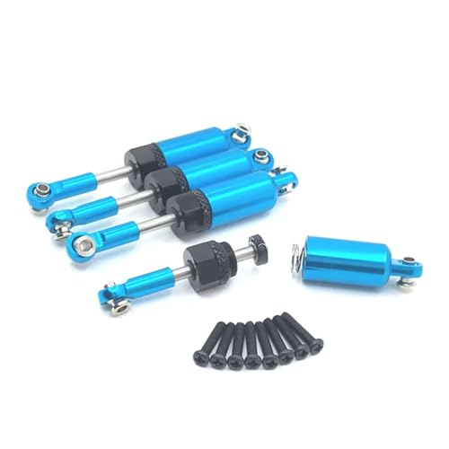 JYYTERD Kompatibel Mit HS 18301 18302 18311 18312 18321 18322 1/18 RC Auto Upgrade Teile Zubehör Metall Öl Stoßdämpfer Dämpfer RC Stoßdämpfer(Blue) von JYYTERD