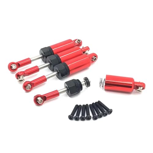 Kompatibel Mit HS 18301 18302 18311 18312 18321 18322 1/18 RC Auto Upgrade Teile Zubehör Metall Öl Stoßdämpfer Dämpfer RC Stoßdämpfer(Red) von JYYTERD