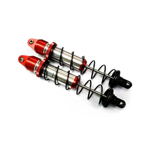 JYYTERD Kompatibel Mit Hobby Für Arrma 8S Für Kraton Rc Auto 2X Aluminiumlegierung Dämpfer Stoßdämpfer Öl Gefüllt Typ 190mm RC Stoßdämpfer(Red) von JYYTERD