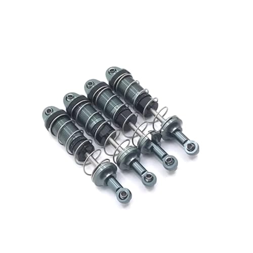 JYYTERD Kompatibel Mit HuangBo ZP1001 ZP1002 ZP1003 ZP1004 1/10 RC Autoteile Metall Upgrade Modifikation Extern Für Federstoßdämpfer RC Stoßdämpfer(Gray) von JYYTERD