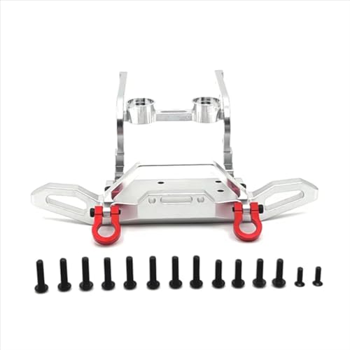 JYYTERD Kompatibel Mit MJX H12Y H12Y+ 1/12 RC-Auto-Upgrade-Modifikation, Ersatzzubehör, Teile, Frontstoßstangen-Kit RC-Stoßstange(Silver) von JYYTERD