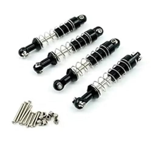 Kompatibel Mit MN Für MN-90 Für MN99S Für WPL C14 C24 C34 RC Auto 4 Stück Metall Stoßdämpfer Dämpfer Upgrade Teile Zubehör RC Stoßdämpfer(Black) von JYYTERD