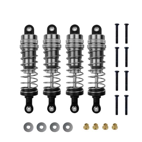 JYYTERD Kompatibel Mit MN Für MN128 MN86 MN86S MN86K MN86KS G500 1/12 RC Auto Metall Öl Gefüllt Schock Upgrade Stoßdämpfer RC Stoßdämpfer(Gray) von hjuink