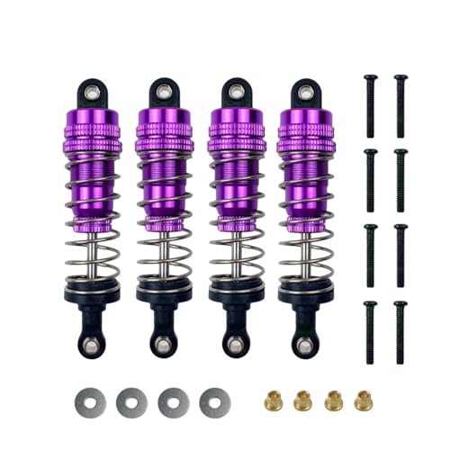 JYYTERD Kompatibel Mit MN Für MN128 MN86 MN86S MN86K MN86KS G500 1/12 RC Auto Metall Öl Gefüllt Schock Upgrade Stoßdämpfer RC Stoßdämpfer(Purple) von hjuink