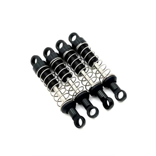 JYYTERD Kompatibel Mit MN Für MN78 1/12 RC Autoteile, Metall-Upgrade, Nicht Hydraulisch, Extern Für Feder-Stoßdämpfer-Set RC Stoßdämpfer(Black) von JYYTERD