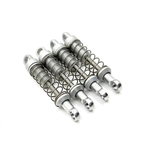JYYTERD Kompatibel Mit MN Für MN78 1/12 RC Autoteile, Metall-Upgrade, Nicht Hydraulisch, Extern Für Feder-Stoßdämpfer-Set RC Stoßdämpfer(Silver) von JYYTERD